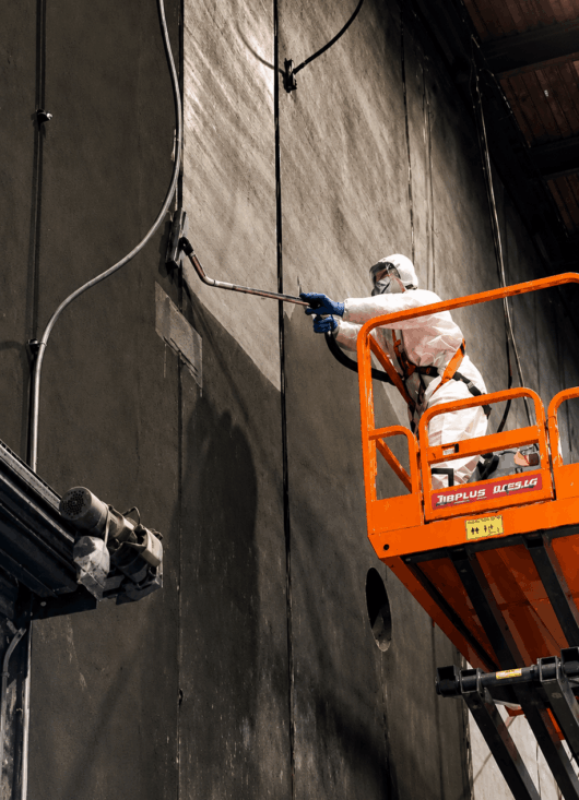 CSS technician carrying out fire damage restoration