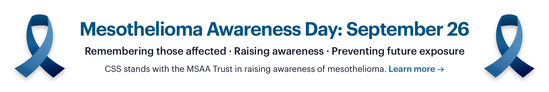 Mesothelioma Awareness Day: September 26